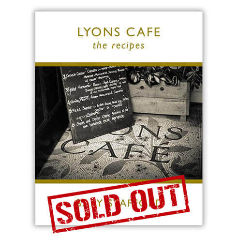 Lyons Cafe Recipe Book Is Sold Out